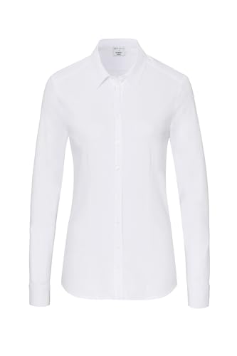DeSoto Damen Jerseybluse - Bügelfrei White Uni 44 von DeSoto