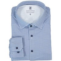 DESOTO Herren Hemd blau geblümt von DESOTO