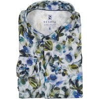 DESOTO Herren Hemd blau geblümt von DESOTO