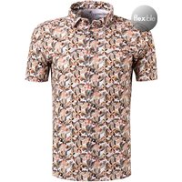 DESOTO Herren Kurzarmhemd braun/orange Kent von DESOTO