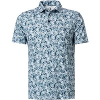 DESOTO Herren Polo-Shirt blau Baumwoll-Jersey von DESOTO