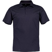 DESOTO Herren Polo-Shirt blau gemustert von DESOTO