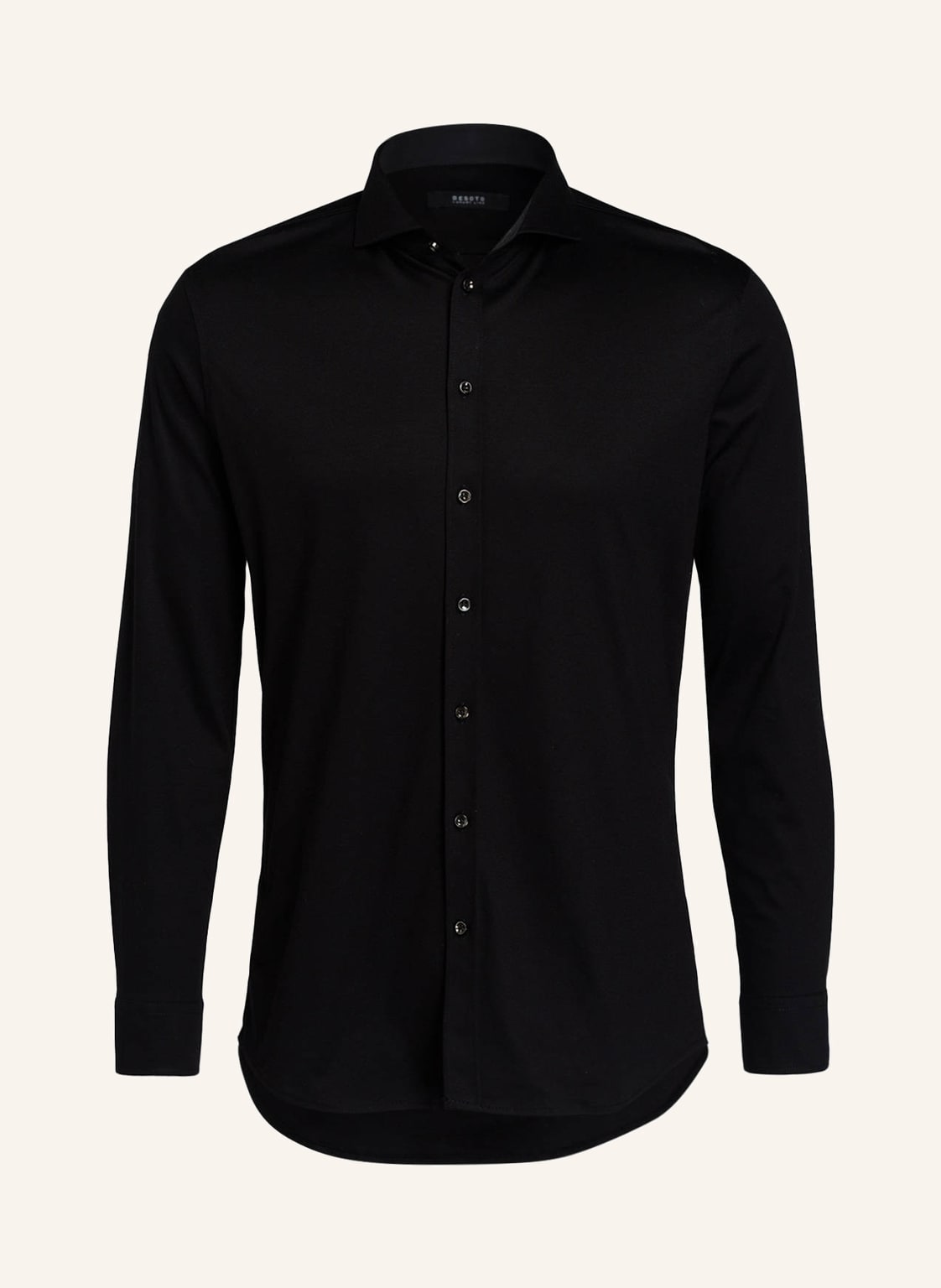 Desoto Jerseyhemd Slim Fit schwarz von DESOTO