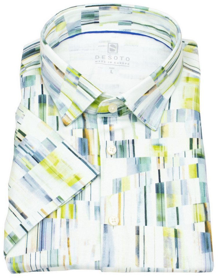 DESOTO Kurzarmhemd stark tailliert bügelfrei Kentkragen von DESOTO