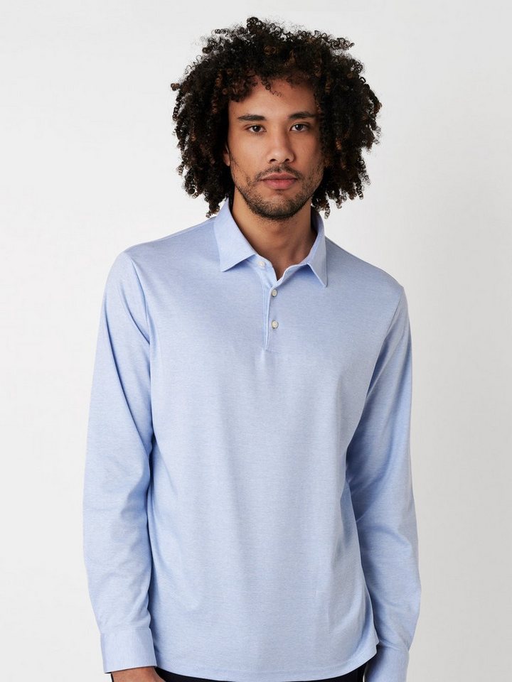 DESOTO Langarm-Poloshirt Jerseypolo Essential Kent langarm Flexibler Stretch von DESOTO