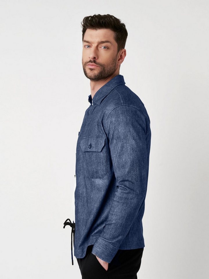 DESOTO Langarmhemd Casual Overshirt Kent mit Kent Kragen von DESOTO