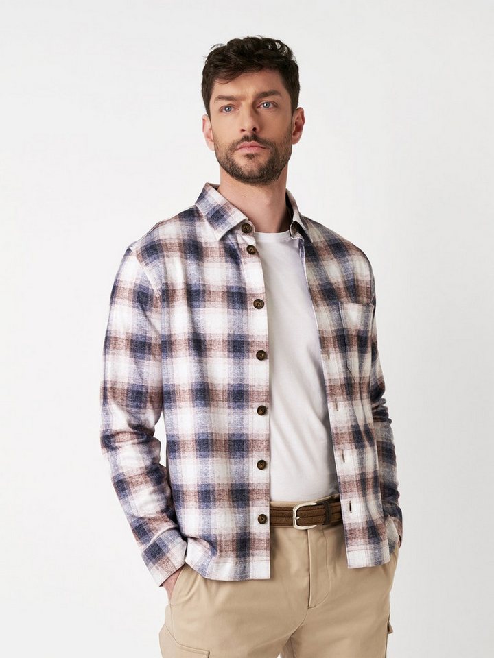DESOTO Langarmhemd Casual Overshirt Kent mit Kent Kragen von DESOTO