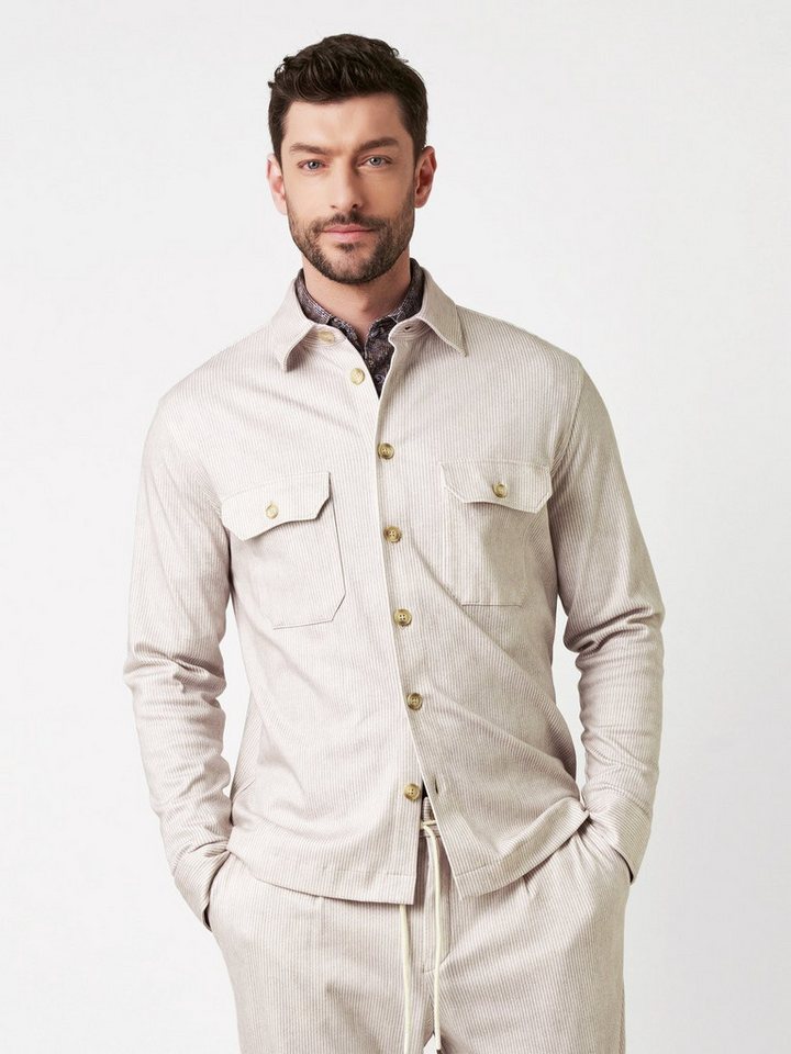 DESOTO Langarmhemd Casual Overshirt Kent mit Kent Kragen von DESOTO