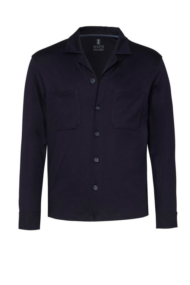 DESOTO Langarmhemd Casual Overshirt Revers von DESOTO