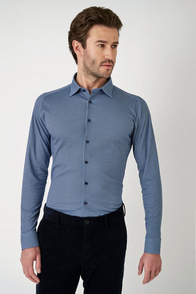 DESOTO Langarmhemd Jerseyhemd Casual Kent Mit Rundhalsausschnitt von DESOTO