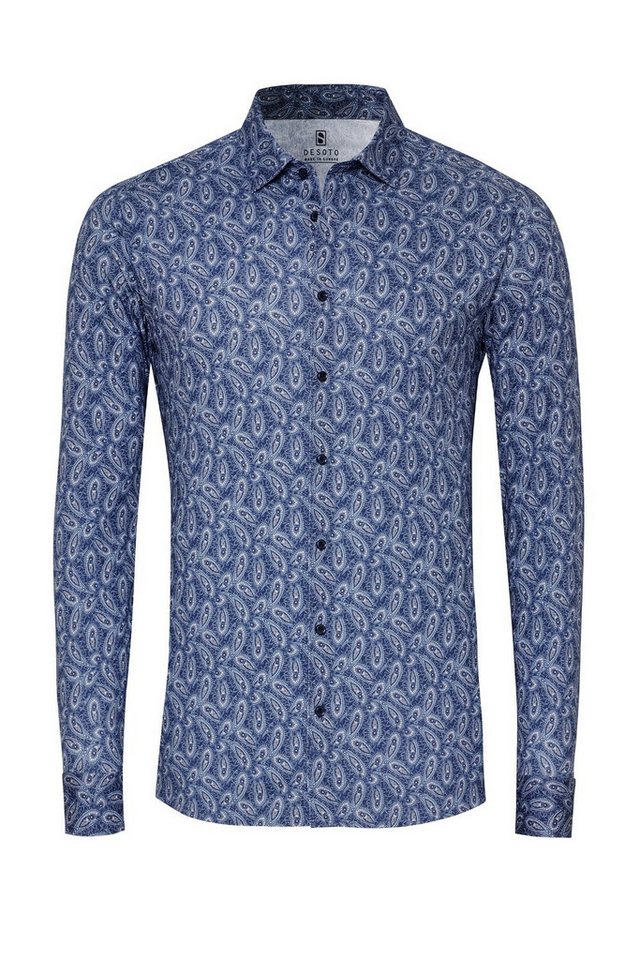 DESOTO Langarmhemd Slim-Fit Hemd New Moon - Slim Fit von DESOTO