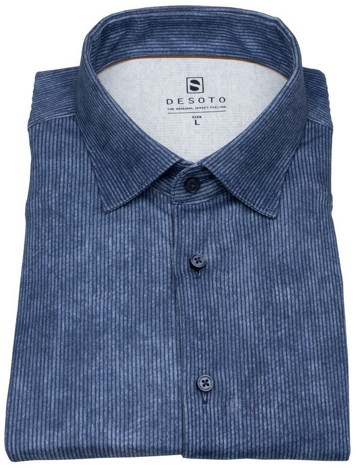 DESOTO Langarmhemd stark tailliert bügelfrei Kentkragen von DESOTO