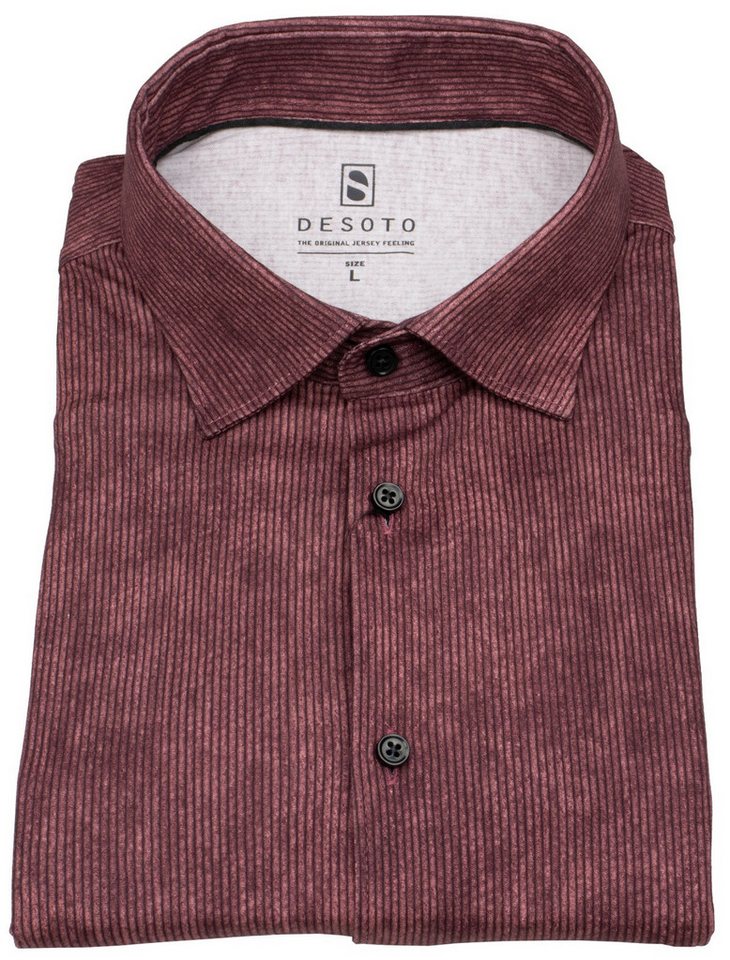 DESOTO Langarmhemd stark tailliert bügelfrei Kentkragen von DESOTO