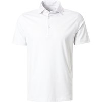 DESOTO Herren Polo-Shirt weiß Baumwoll-Jersey von DESOTO