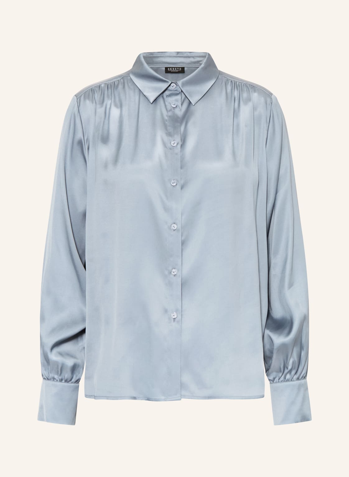 Desoto Hemdbluse Luxury Lena blau von DESOTO