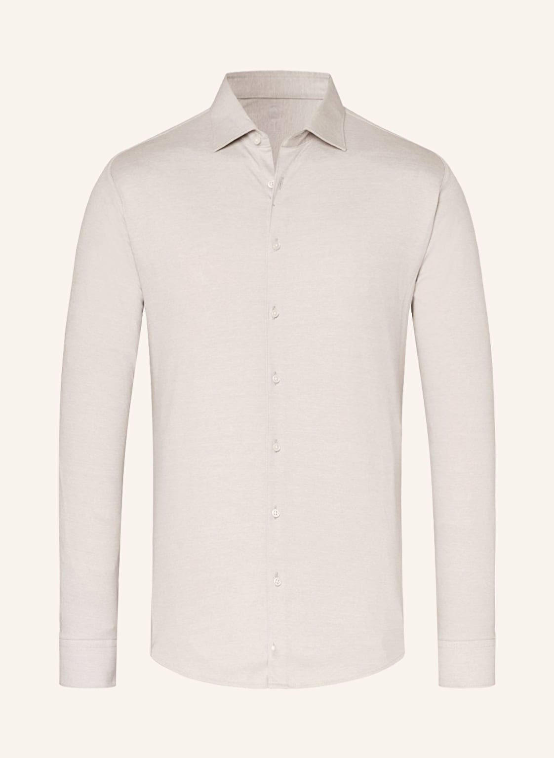 Desoto Jerseyhemd Slim Fit beige von DESOTO