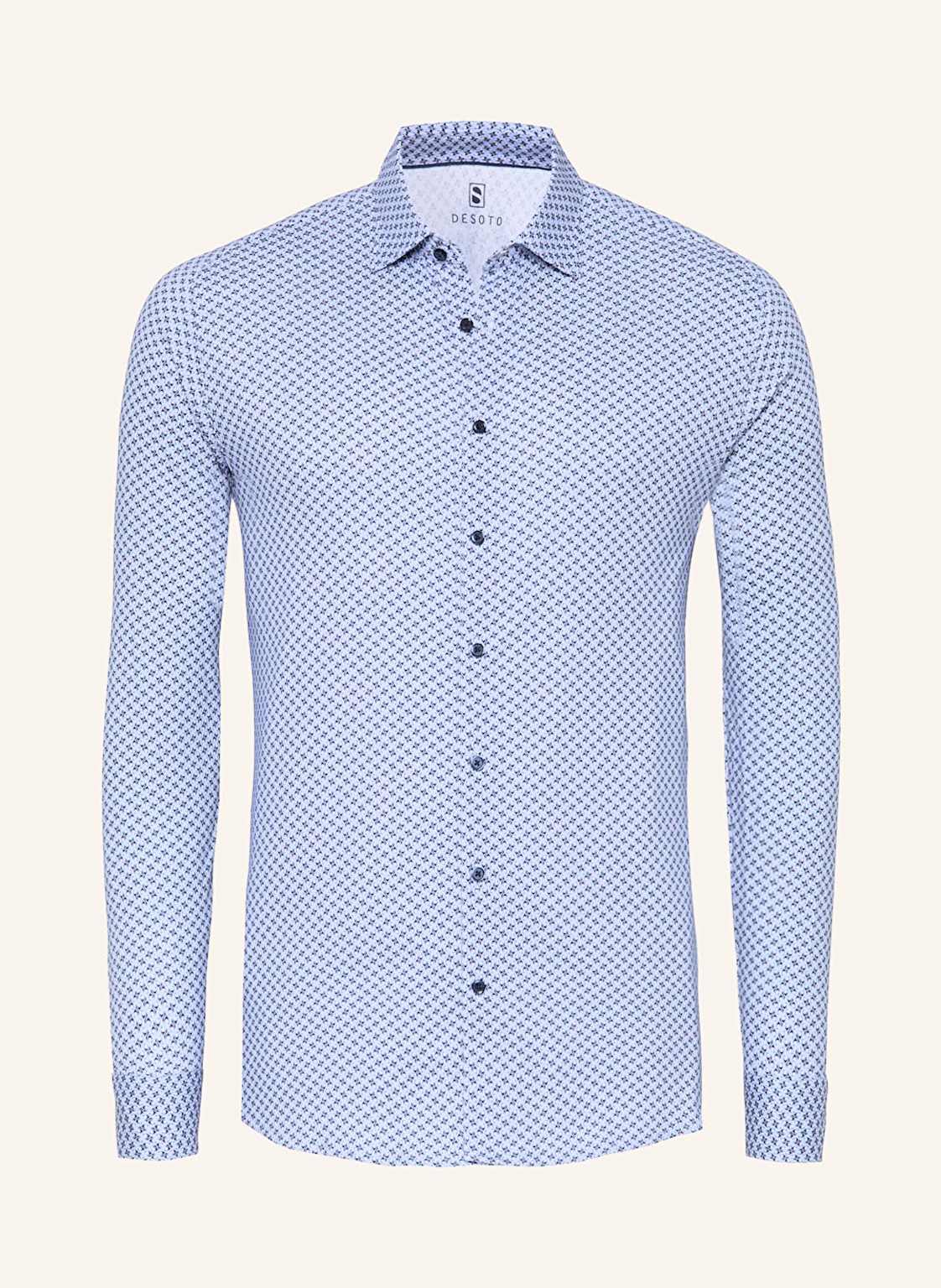 Desoto Jerseyhemd Slim Fit blau von DESOTO
