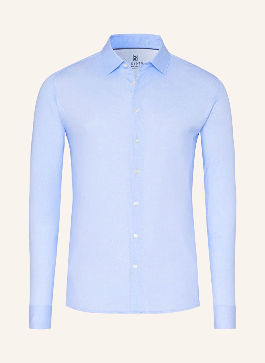 Desoto Jerseyhemd Slim Fit blau von DESOTO