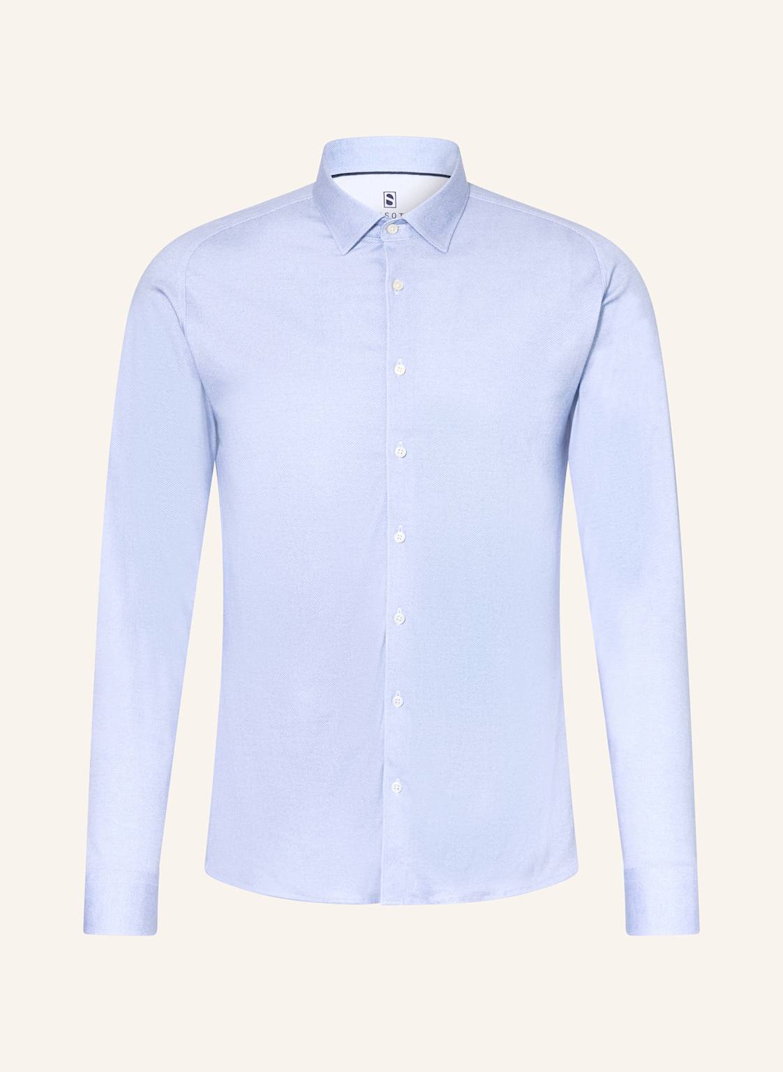 Desoto Jerseyhemd Slim Fit blau von DESOTO