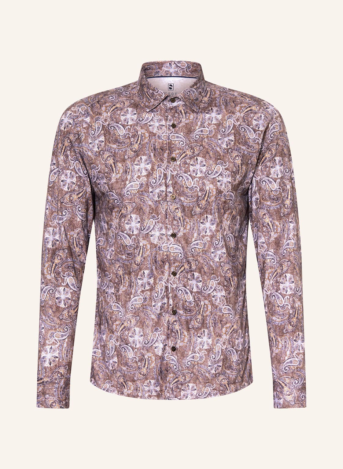 Desoto Jerseyhemd Slim Fit lila von DESOTO