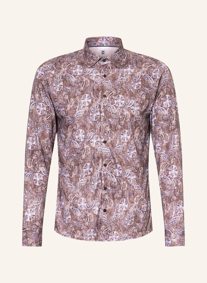 Desoto Jerseyhemd Slim Fit lila von DESOTO
