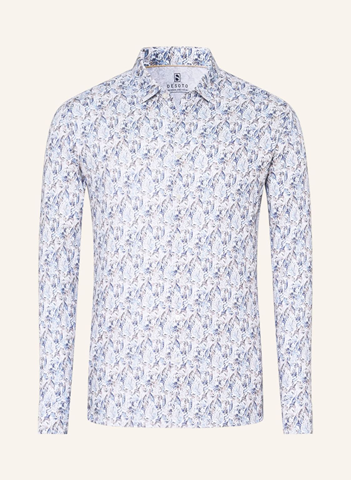 Desoto Jerseyhemd Slim Fit weiss von DESOTO