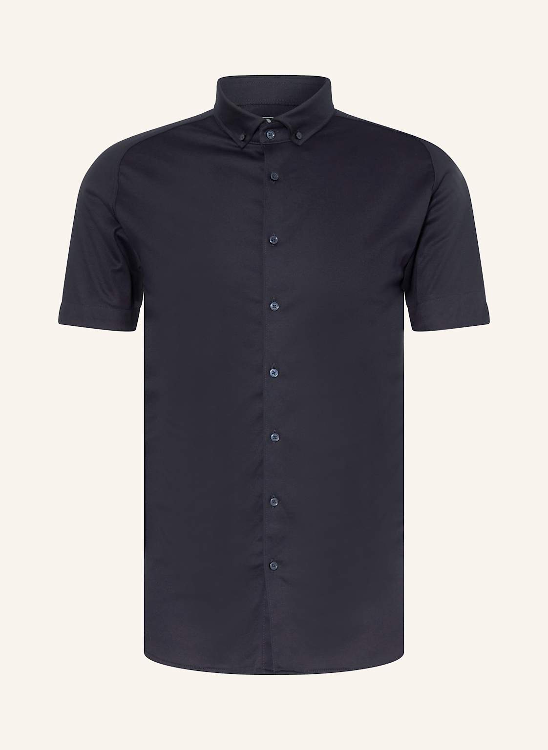 Desoto Kurzarm-Hemd Slim Fit Aus Jersey blau von DESOTO