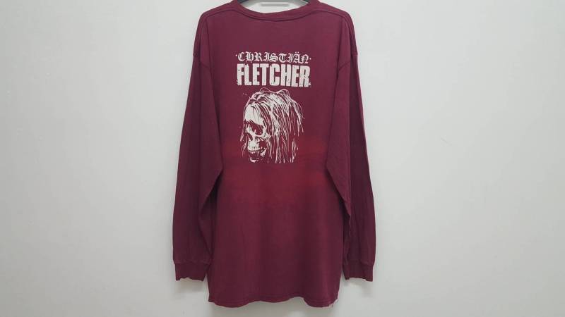 Vintage 90Er Jahre Christian Fletcher Surf Skaterock Langarm T-Shirt Made in Usa Surfen Skateboard Kunstwerk Seltene Style Distressed Vintage 90Er Jahre Christian Fletcher Surf Skaterock Langarm T-Shirt Made in Usa Surfen Skateboard Kunstwerk Seltene Style Distressed von DESPABLO