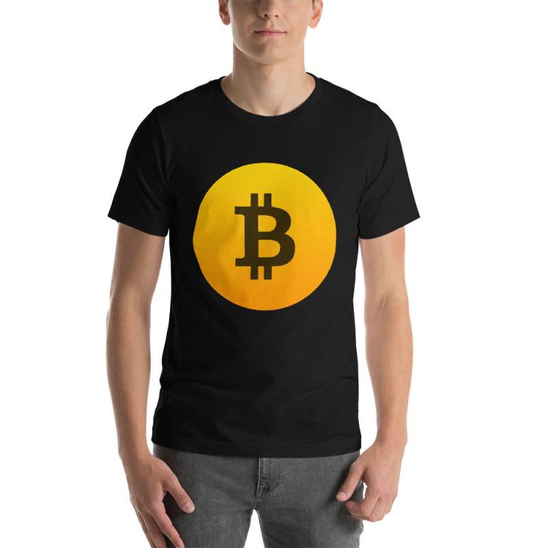 Bitcoin-Crypto-Währung Bitcoin-Symbol Short-Sleeve Unisex T-Shirt von DESTENYByAngel