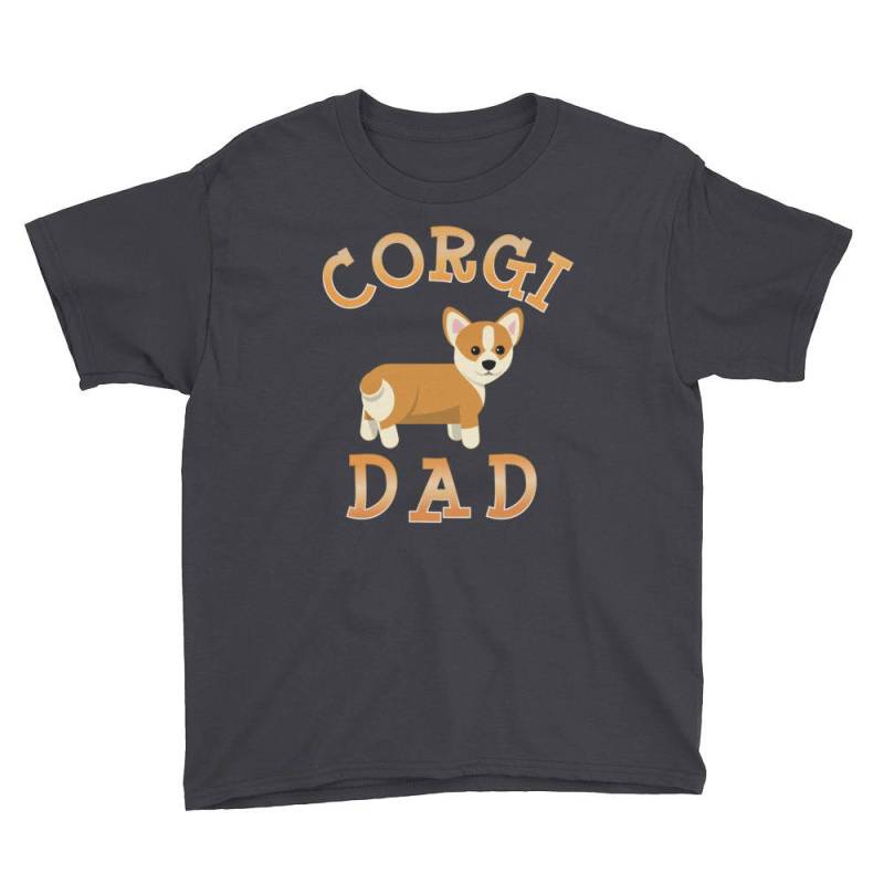 Corgis Papa Jugend Kurzarm T-Shirt von DESTENYByAngel