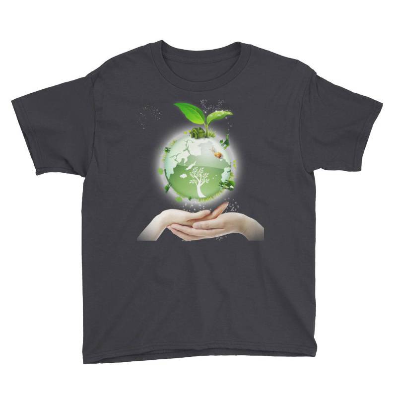 Energy Saving Earth Elements Day Jugend Kurzärmeliges T-Shirt von DESTENYByAngel