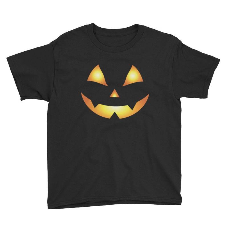 Jack-O-Laterne Gesicht Halloween Kostüm Jugend Kurze Kurzarm T-Shirt Jack-O-Laterne Gesicht Halloween Kostüm Jugend Kurze Kurzarm T-Shirt von DESTENYByAngel