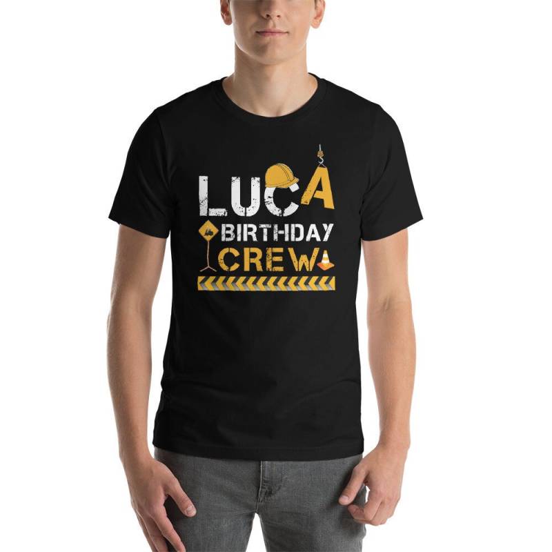 Luca Geburtstag Crew Bau Partei Kurzarm Unisex T-Shirt von DESTENYByAngel