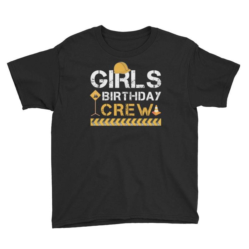 Mädchen Geburtstag Crew Bau Partei Jugend Kurzarm T-Shirt von DESTENYByAngel