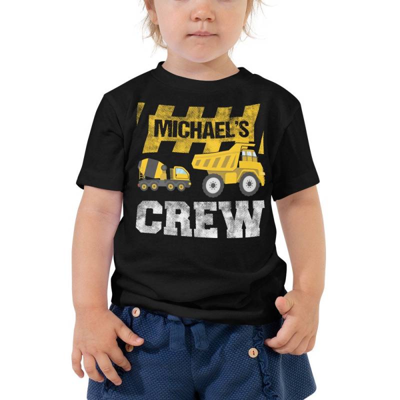 Michaels Geburtstag Crew Bau Party Kleinkind Kurzarm-T-Shirt von DESTENYByAngel