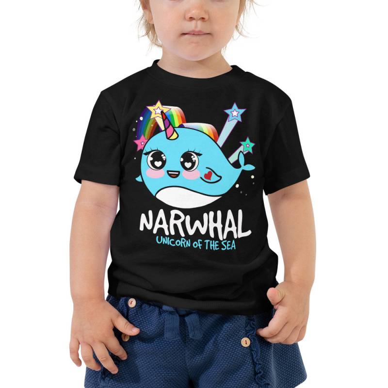 Narwal Einhorn Des Meeres Geschenk Kleinkind Kurzarm T-Shirt von DESTENYByAngel