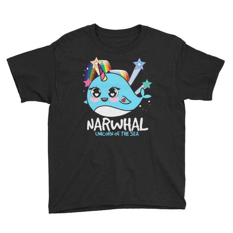 Narwhal Unicorn Of The Sea Geschenk Jugend Kurzärmeliges T-Shirt von DESTENYByAngel