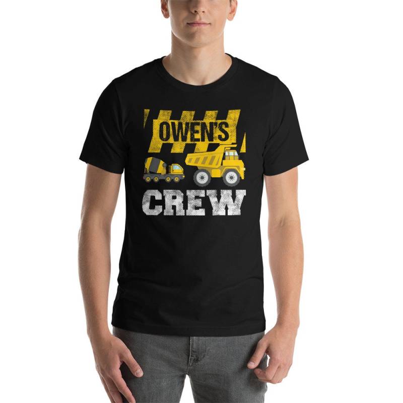 Owen Geburtstag Crew Bau Partei Kurzarm Unisex T-Shirt von DESTENYByAngel