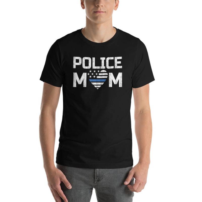 Polizei Mom Recht Vollstreckung Familie Short-Sleeve Unisex T-Shirt von DESTENYByAngel