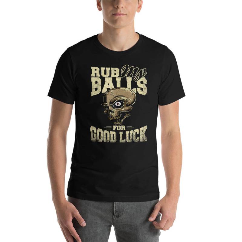 Lustiges Billard T-Shirt Rub My Balls For Good Luck von DESTENYByAngel
