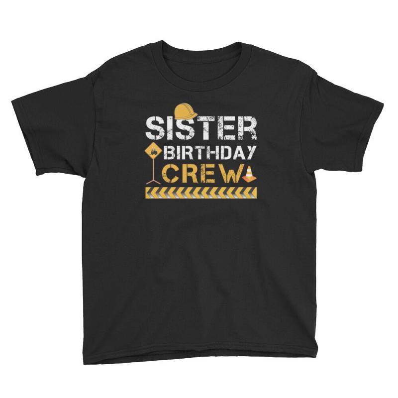 Schwester Geburtstag Crew Bau Partei Jugend Kurzarm T-Shirt von DESTENYByAngel