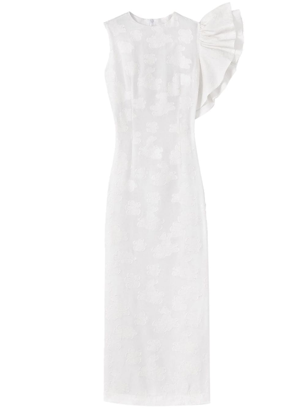 DESTREE Franz Kleid mit Rüschendetail - Weiß von DESTREE