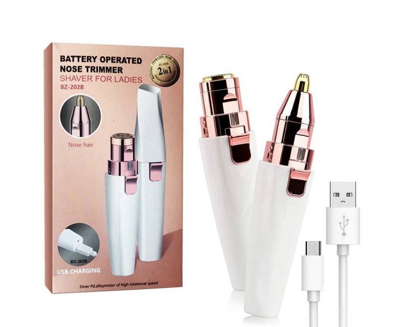 DESUO Haarentferner-Set 2IN1 USB Augenbrauenrasierer Elektrisch Gesichtshaarentferner Frauen von DESUO