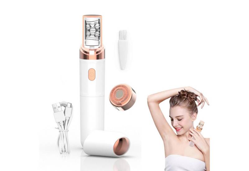 DESUO Haarentferner-Set 2-in-1 Gesichtshaarentferner Frauen Schmerzloser Epilierer Aufladbar von DESUO