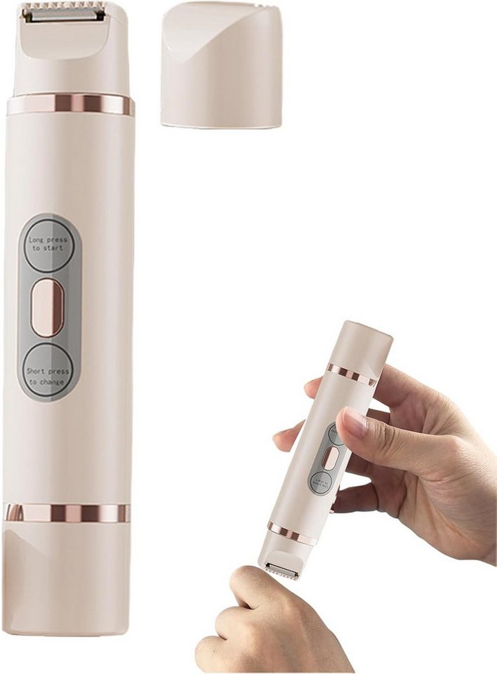 DESUO Körperrasierer 2-in-1 Elektrischer Rasierer für Frauen IPX7 Wasserdicht USB-Aufladung von DESUO