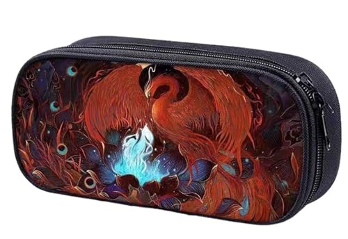 DETPWVWB Federmäppchen im Retro-Stil, Klassische chinesische Literatur – Schreibwarenbox aus Segeltuch mit großer Kapazität for Studenten und Künstler(Style 3) von DETPWVWB