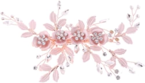 Eleganter handgefertigter Haarkamm im chinesischen Stil – Retro-Haarschmuck for die Braut zur Hochzeit(Pink) von DETPWVWB