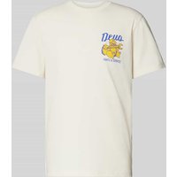 DEUS EX MACHINA T-Shirt mit Label-Motiv-Print Modell 'Overbite' in Offwhite, Größe XXL von DEUS EX MACHINA