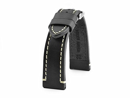24mm Kalbsleder Vintage Uhrenarmband Catalonia Fliegerband Schwarz 24mm Kalbsleder Vintage Uhrenarmband Catalonia Fliegerband Schwarz von DEUTSCH