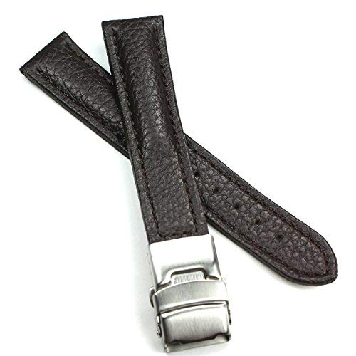 Sulla 20mm Genuine Leder Uhrenarmband mit Edelstahl Faltschließe dunkel Braun Sulla 20mm Genuine Leder Uhrenarmband mit Edelstahl Faltschließe dunkel Braun von DEUTSCH